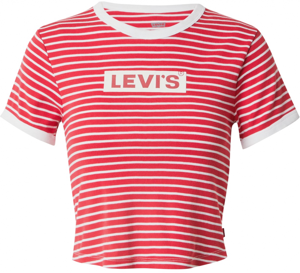 LEVI'S ® Tričko  červená / šedobiela