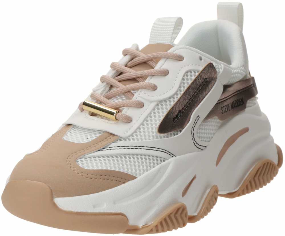STEVE MADDEN Nízke tenisky 'Possession'  béžová / bronzová / biela