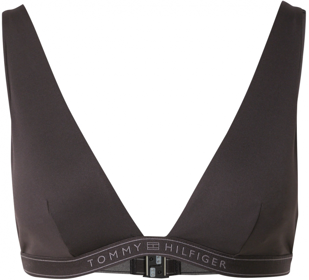 Tommy Hilfiger Underwear Bikinový top  sivá / čierna