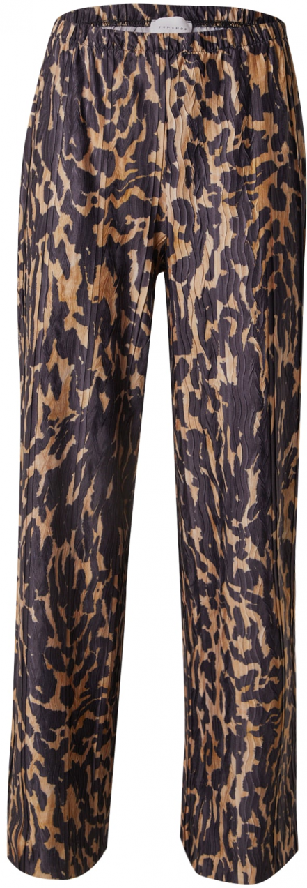 TOPSHOP Nohavice  hnedá / čierna