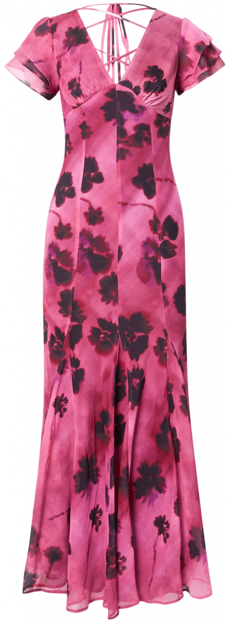 TOPSHOP Šaty  purpurová / čierna