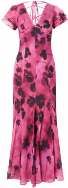 TOPSHOP Šaty  purpurová / čierna