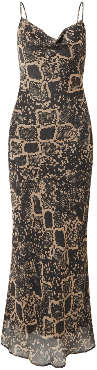 TOPSHOP Šaty  svetlohnedá / čierna