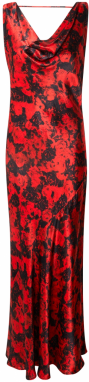 TOPSHOP Šaty  červená / čierna