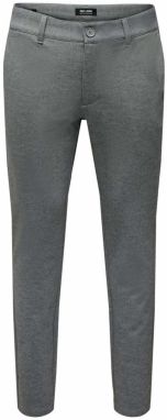 Only & Sons Chino nohavice 'ONSMark'  sivá melírovaná