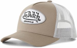 Von Dutch Originals Čiapka 'Boston'  mokka / biela