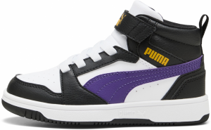 PUMA Tenisky 'Rebound'  tmavofialová / oranžová / čierna / biela