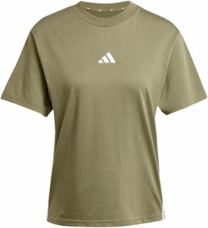ADIDAS SPORTSWEAR Funkčné tričko 'Essentials'  olivová / biela