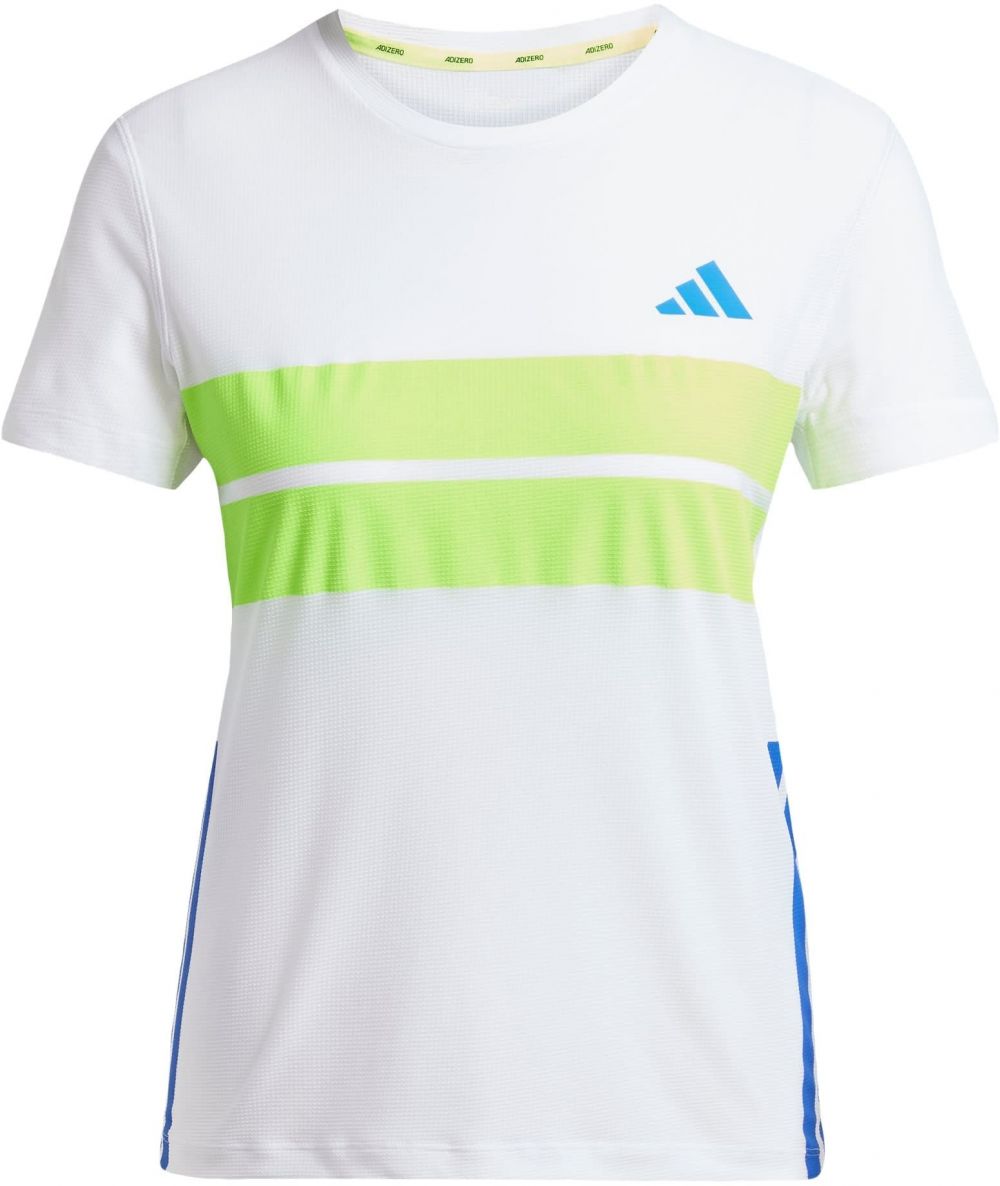 ADIDAS PERFORMANCE Funkčné tričko 'Adizero Retro'  modrá / limetová / biela