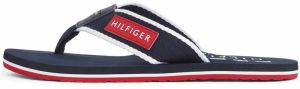 TOMMY HILFIGER Žabky  námornícka modrá / červená / biela