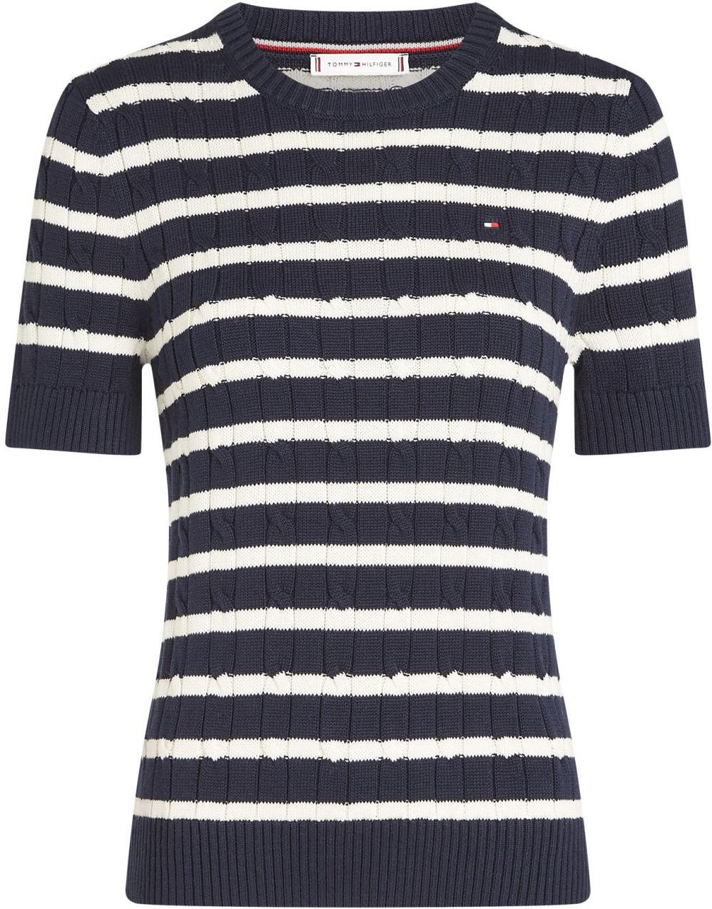 TOMMY HILFIGER Sveter  modrá / biela