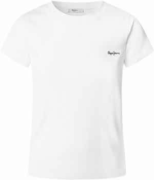 Pepe Jeans Tričko 'MERIDA'  čierna / biela