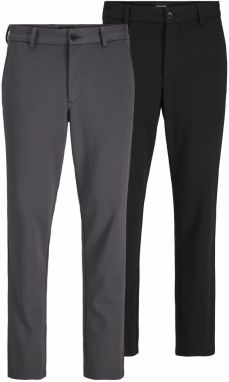 JACK & JONES Chino nohavice  antracitová / čierna