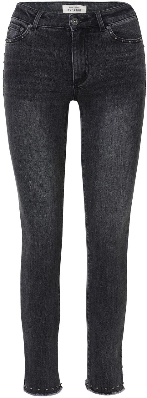 KOROSHI Džínsy  čierny denim