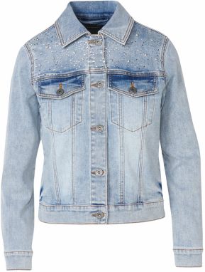 KOROSHI Prechodná bunda  modrá denim