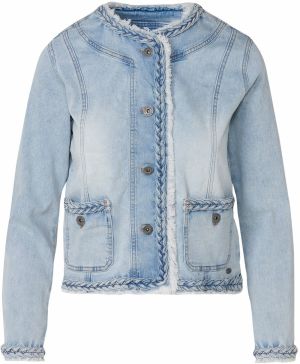 KOROSHI Prechodná bunda  modrá denim