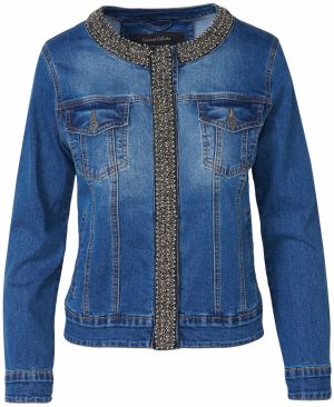 KOROSHI Prechodná bunda  modrá denim
