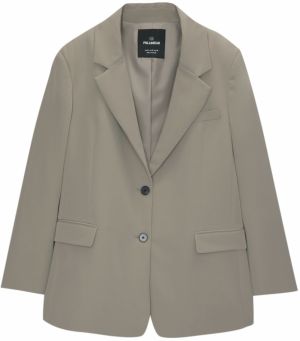 Pull&Bear Blejzer  tmavobéžová