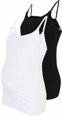 Lindex Maternity Top  čierna / biela
