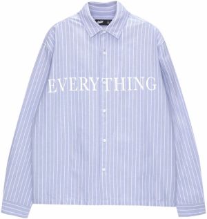 Pull&Bear Košeľa  nebesky modrá / biela