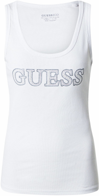 GUESS Top  striebornosivá / biela / perlovo biela