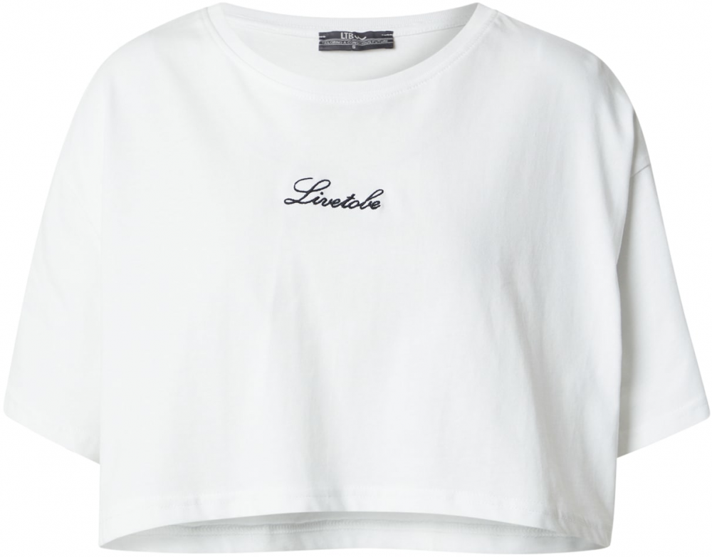 LTB Tričko 'NECABA'  čierna / biela