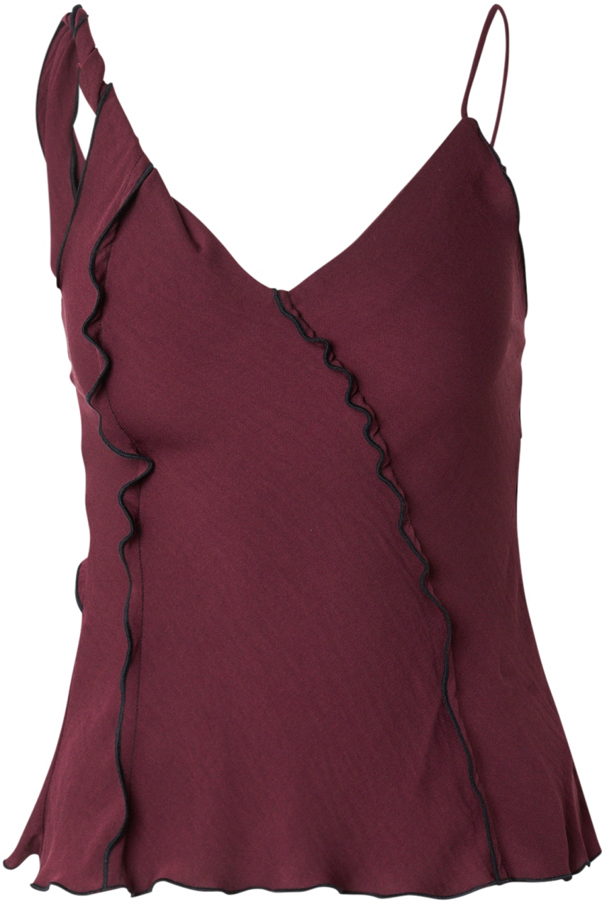 TOPSHOP Top  burgundská