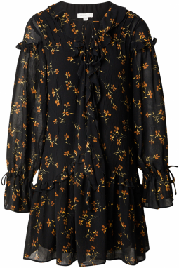 TOPSHOP Šaty 'Poet'  žltá / olivová / oranžová / čierna