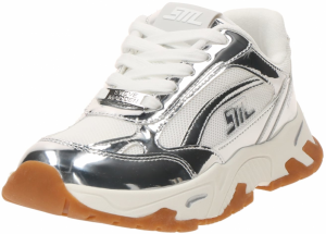 STEVE MADDEN Nízke tenisky 'Peak-E'  strieborná / biela