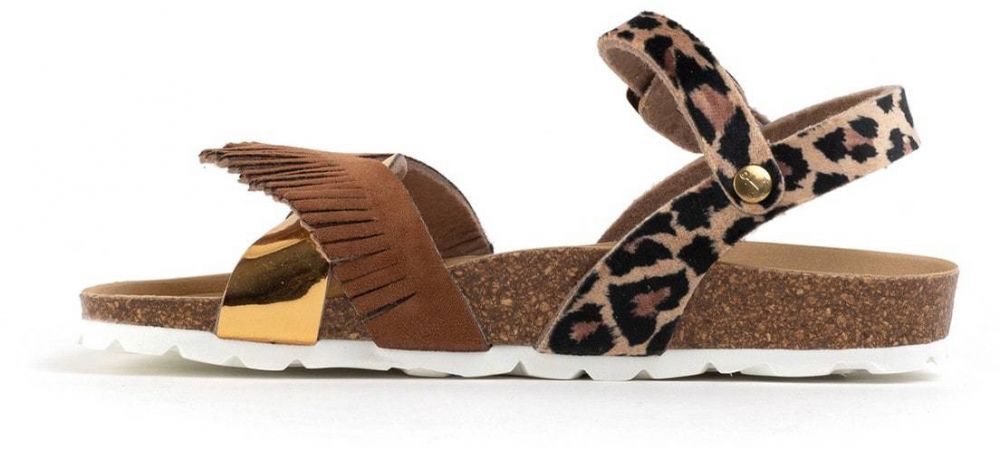 Bayton Sandále 'Franny'  piesková / pueblo / zlatá / čierna