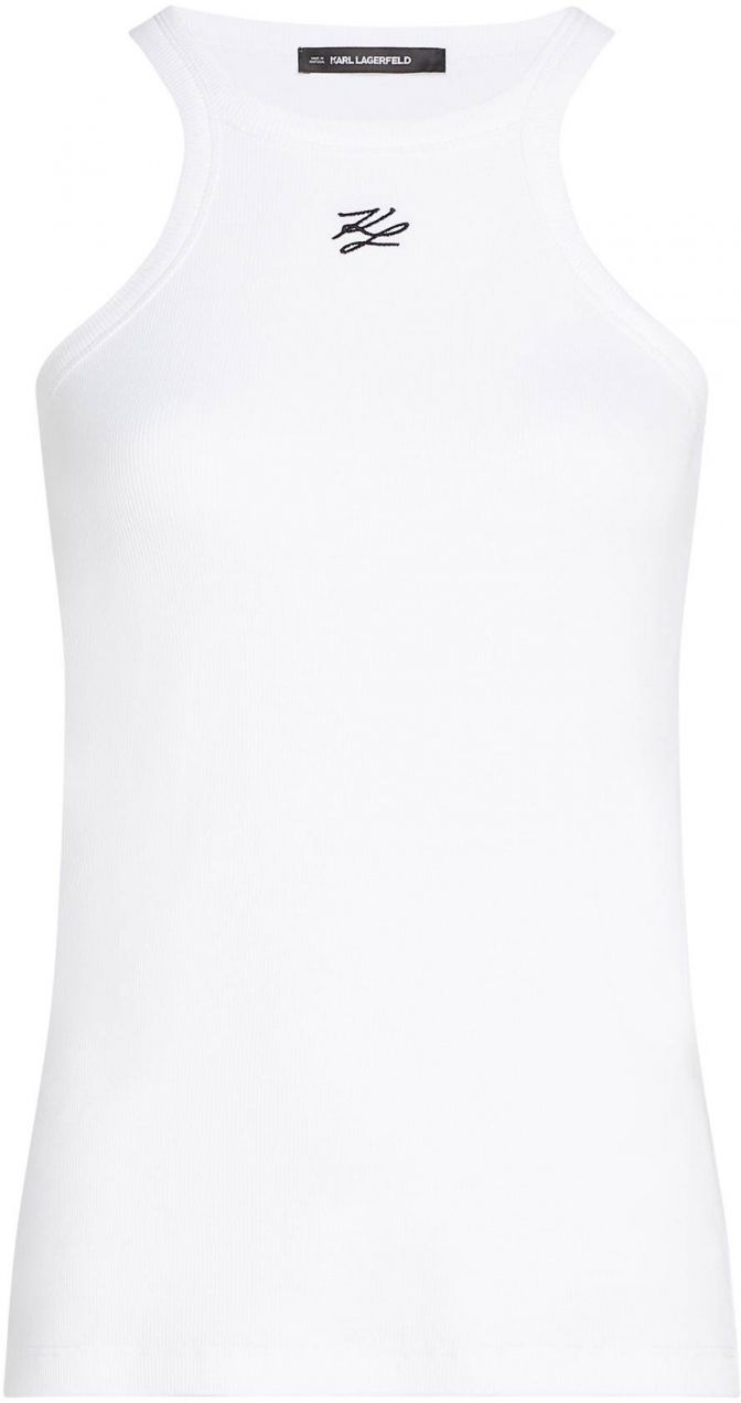 Karl Lagerfeld Top  čierna / biela