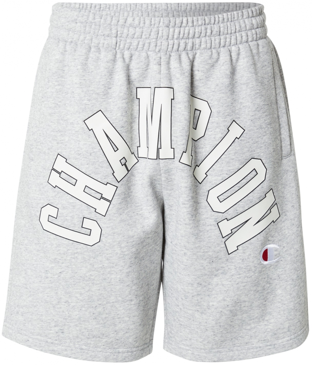 Champion Authentic Athletic Apparel Nohavice  svetlosivá / čierna / biela