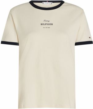 TOMMY HILFIGER Tričko  nebielená / námornícka modrá