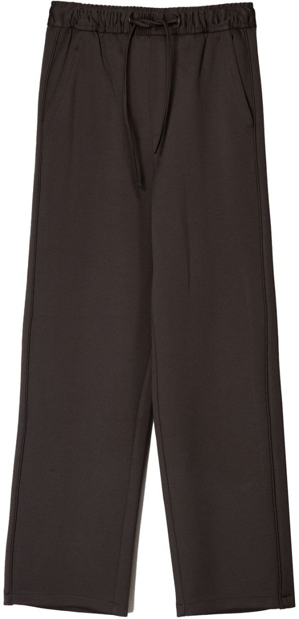 Bershka Nohavice  tmavohnedá