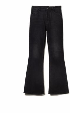 Bershka Džínsy  čierny denim