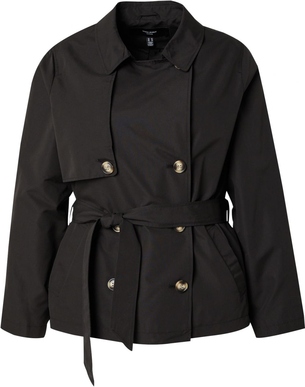 Vero Moda Curve Prechodný kabát 'VMCZoa'  čierna