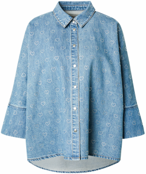 ONLY Blúzka 'ONLGRACE'  modrá denim / strieborná