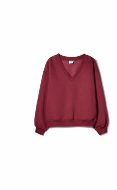 Bershka Mikina  burgundská