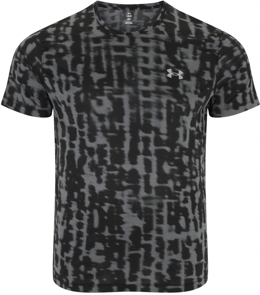 UNDER ARMOUR Funkčné tričko 'LAUNCH'  antracitová / striebornosivá / čierna