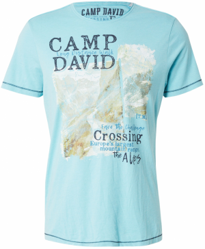 CAMP DAVID Tričko  svetlobéžová / svetlomodrá / tmavomodrá / svetlosivá