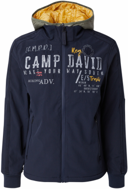 CAMP DAVID Prechodná bunda  tmavomodrá / biela