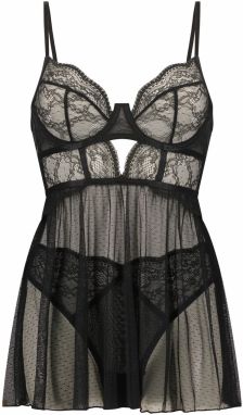 Hunkemöller Negližé 'Isabelle'  čierna