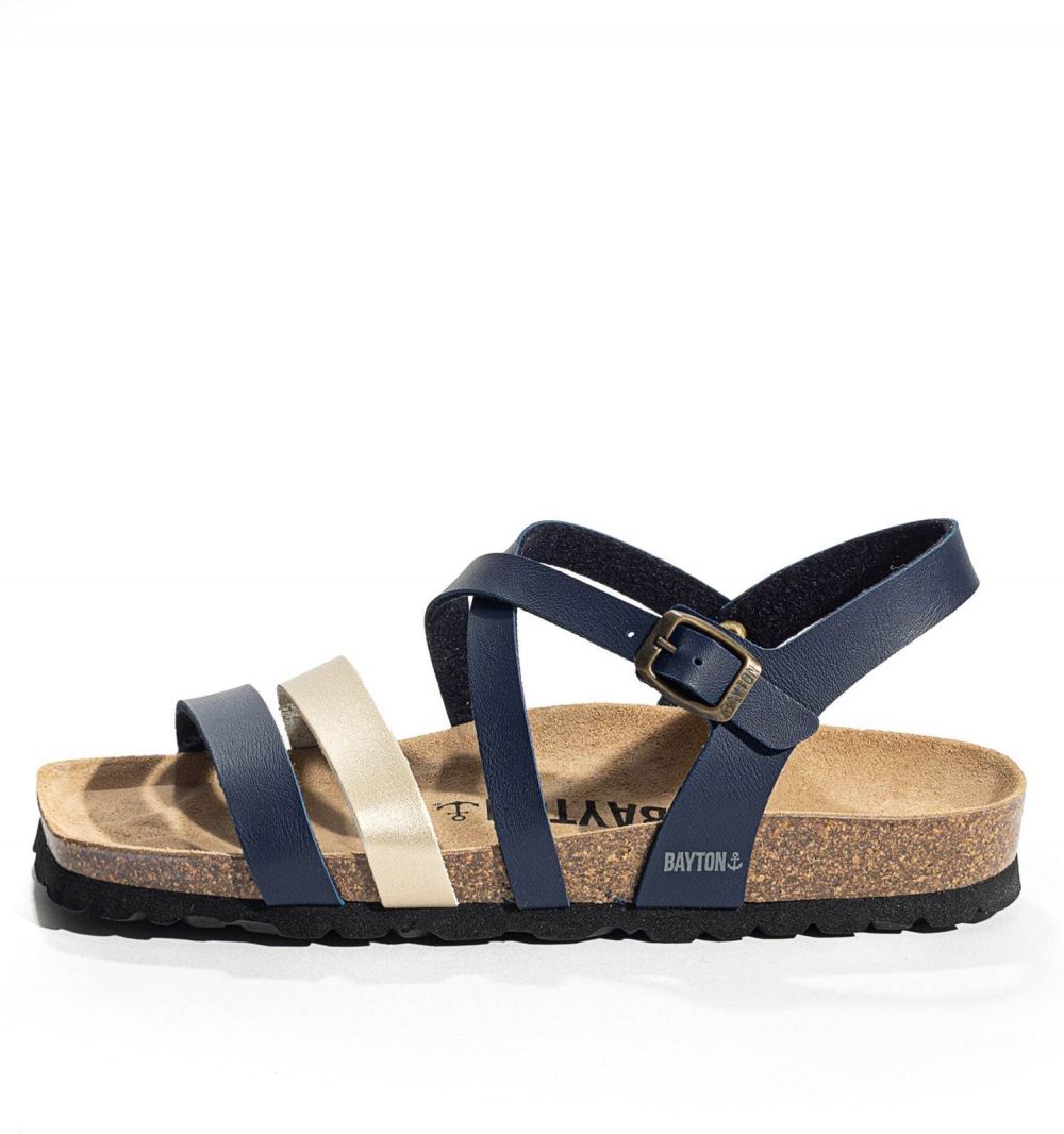 Bayton Sandále 'Gerone'  tmavomodrá / zlatá