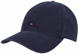 TOMMY HILFIGER Čiapka 'ESSENTIAL'  tmavomodrá