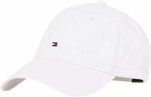 TOMMY HILFIGER Čiapka 'ESSENTIAL'  biela