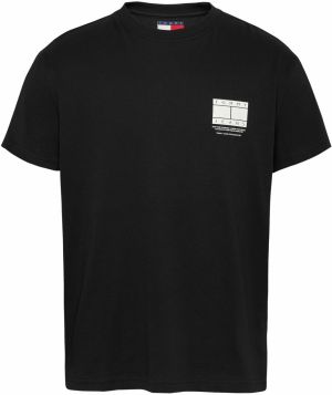 Tommy Jeans Tričko  čierna / biela