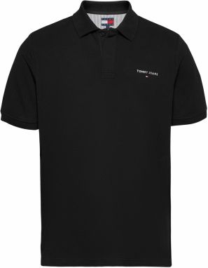 Tommy Jeans Tričko  čierna / biela