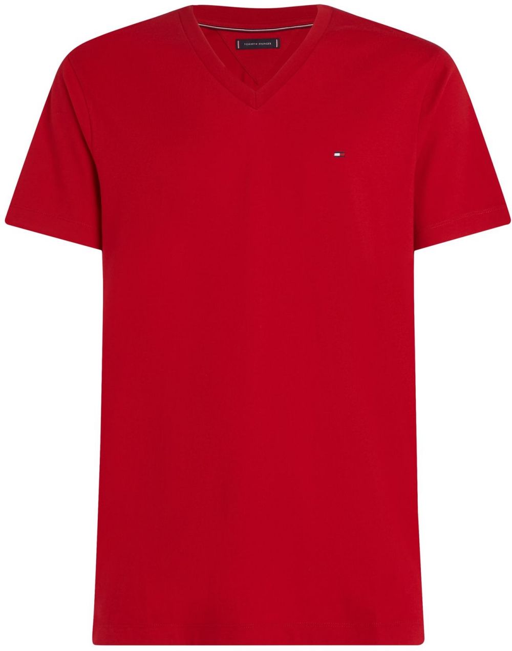 TOMMY HILFIGER Tričko 'ESSENTIAL'  tmavočervená