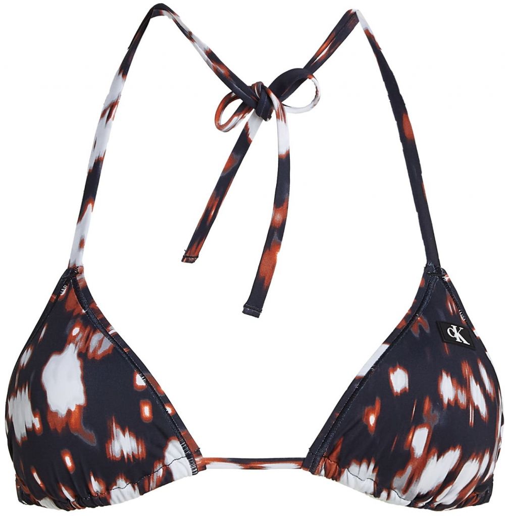 Calvin Klein Swimwear Bikinový top 'TRIANGLE'  čierna