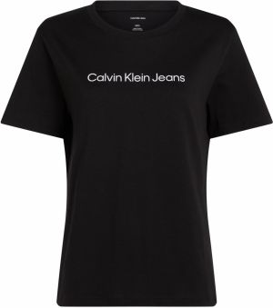 Calvin Klein Jeans Tričko  čierna / biela